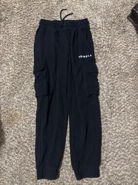 Youngla YOUNG LA Black Sweatpants Cargo Joggers M